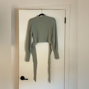 Reformation Cashmere Tie Sweater